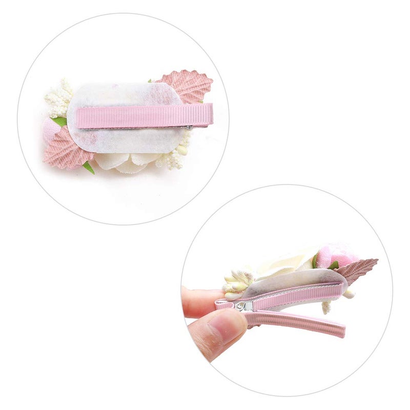 BFNAAgirl Flower Hair Clip BFNAAgirl Baby Girl Hair Bows Exquisite Hair Accessories Alligator Clips for Infants Toddlers Teen Kids Gift 6pcs/set - Image 3